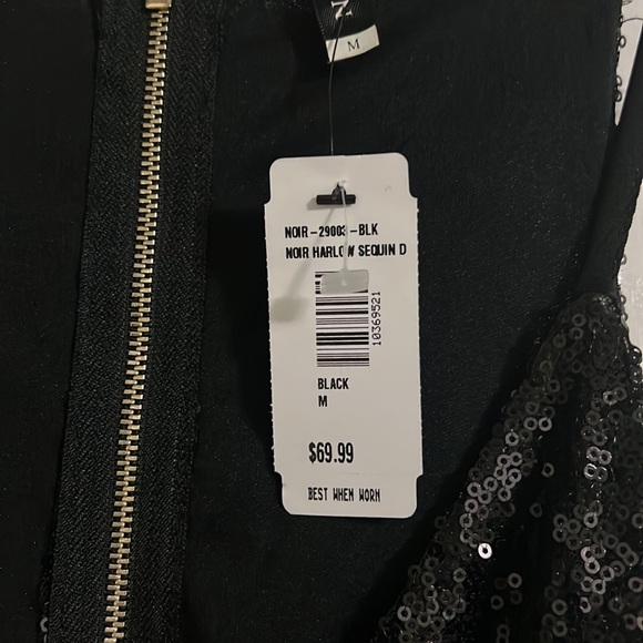New black sequin dress . Great for New Year’s Eve party or prom. - Picture 4 of 5